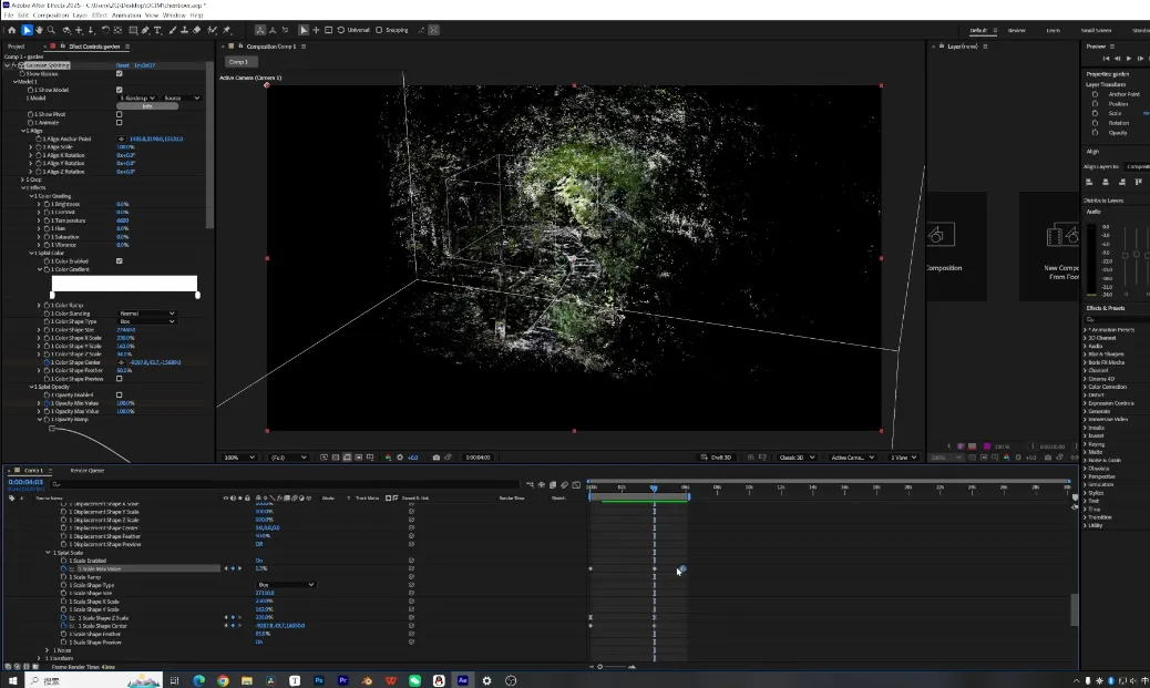 After Effects 中的点云动画控制 1